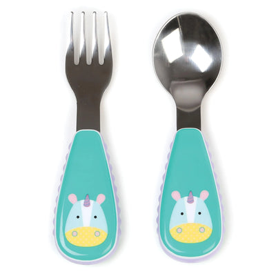 Set tenedor y cuchara Zoo - Unicorn, Skip Hop - KIDSCLUB Tienda ONLINE