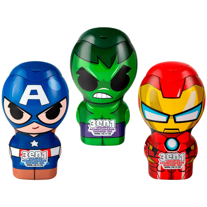 Shampoo 3 en 1 Avengers 300 ml, Gelatti - KIDSCLUB Tienda ONLINE