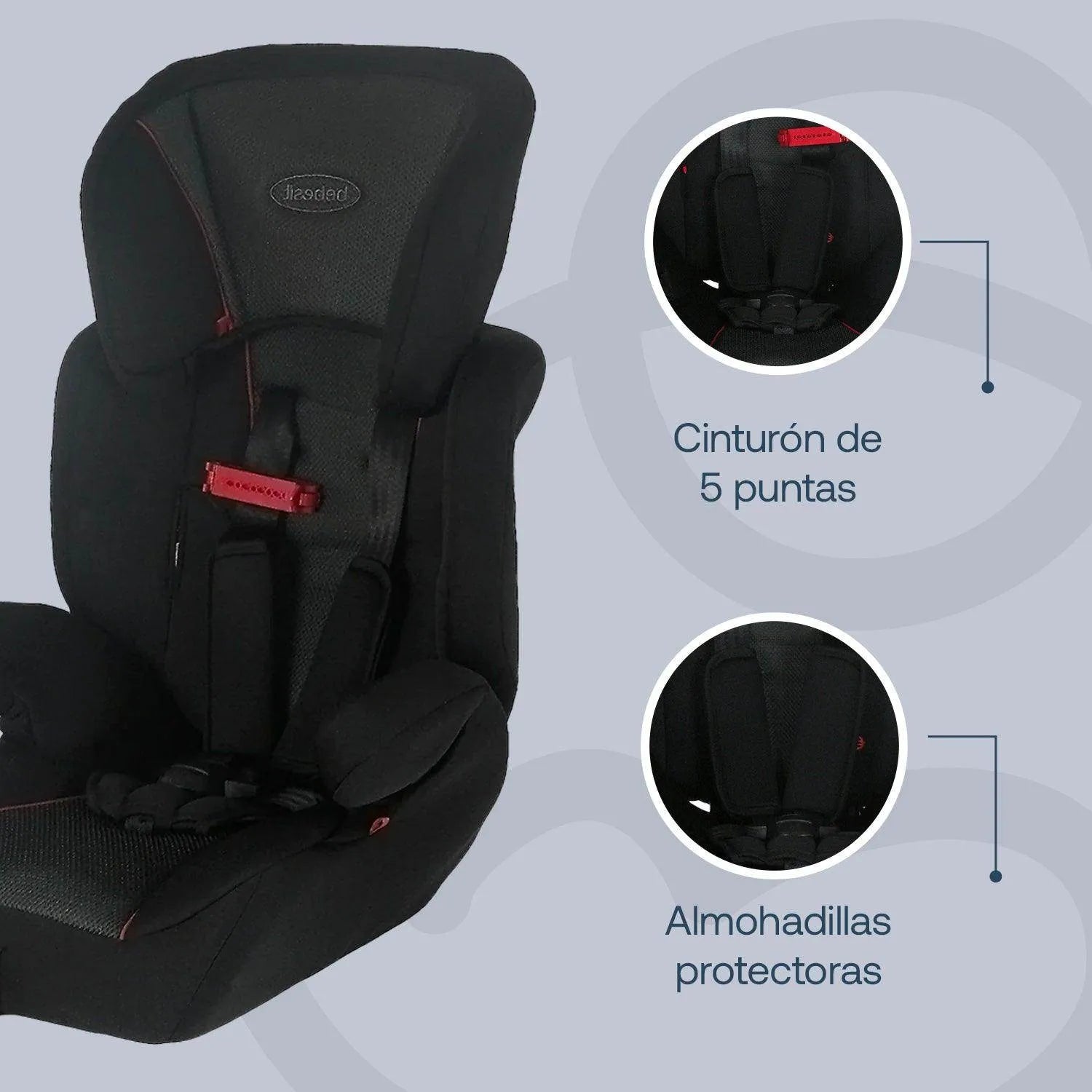 Silla de Auto Butaca Suzuka Negro, Bebesit - Kidsclub