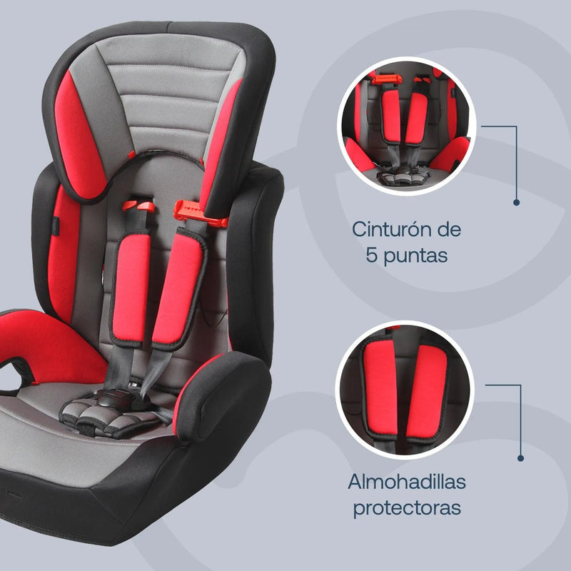 Silla de Auto Butaca Suzuka Roja, Bebesit - KIDSCLUB Tienda ONLINE