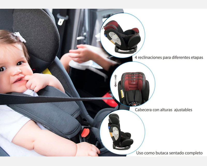 Silla de Auto Convertible Advance Negra, Bebesit - KIDSCLUB Tienda ONLINE
