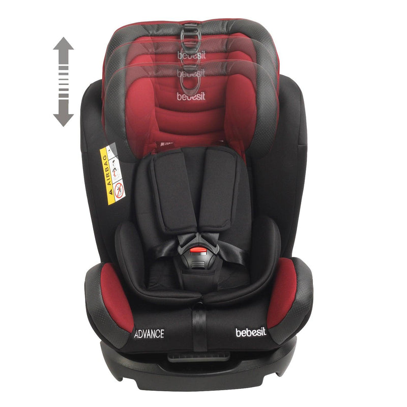Silla de Auto Convertible Advance Roja, Bebesit - KIDSCLUB Tienda ONLINE