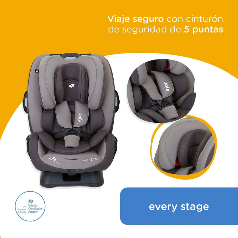 Silla de Auto Convertible Every Stage Dark Pewter, Joie - KIDSCLUB Tienda ONLINE