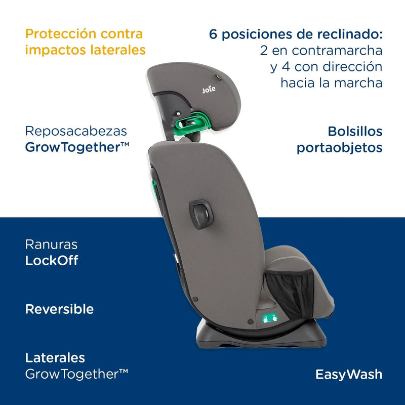 Silla de Auto Convertible Every Stage Dark Pewter, Joie - KIDSCLUB Tienda ONLINE