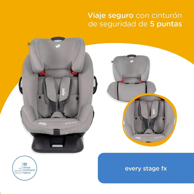 Silla de Auto Convertible Every Stage FX Gray Flannel, Joie - KIDSCLUB Tienda ONLINE