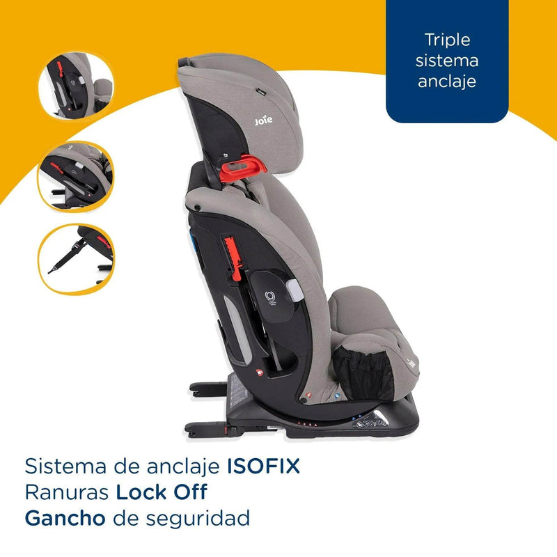 Silla de Auto Convertible Every Stage FX Gray Flannel, Joie - KIDSCLUB Tienda ONLINE