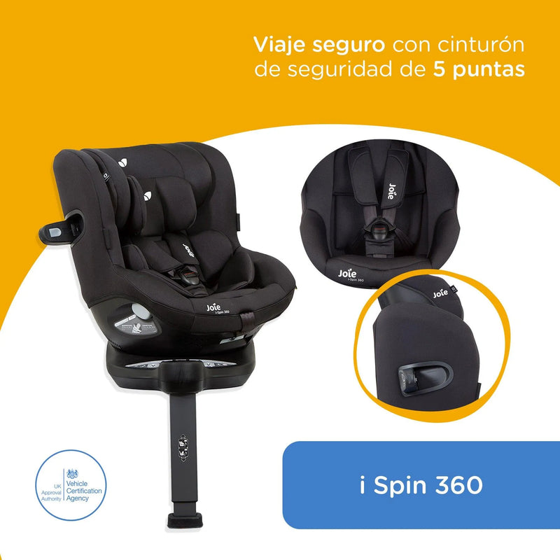 Silla de Auto i-Spin 360 Coal, Joie - KIDSCLUB Tienda ONLINE