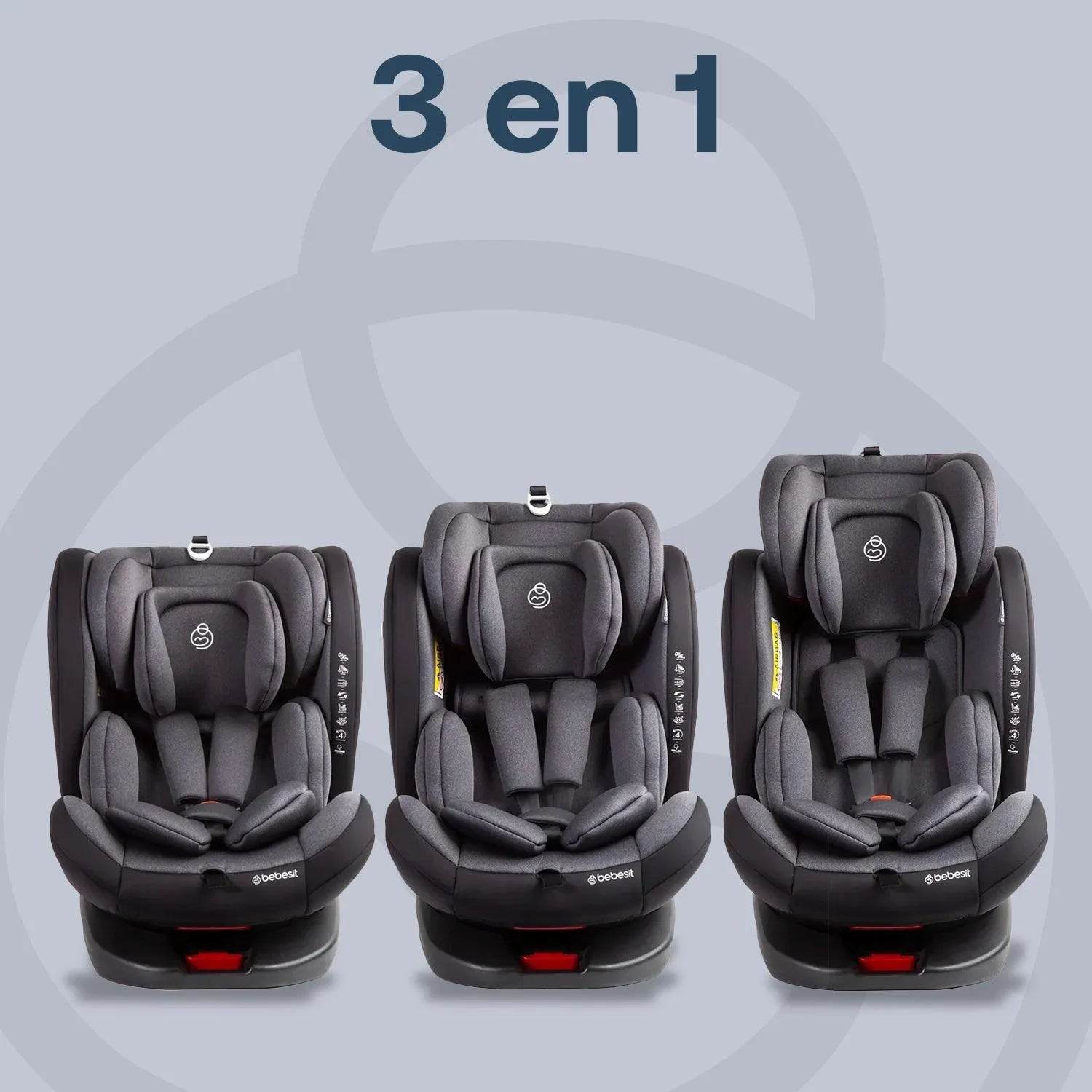 Silla de Auto Saturn Gris, Bebesit - Kidsclub