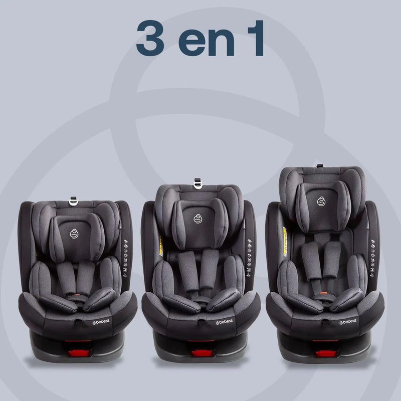Silla de Auto Saturn Gris, Bebesit - KIDSCLUB Tienda ONLINE