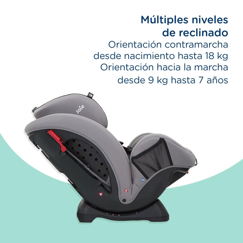 Silla de Auto Stages Gray Flannel, Joie - KIDSCLUB Tienda ONLINE