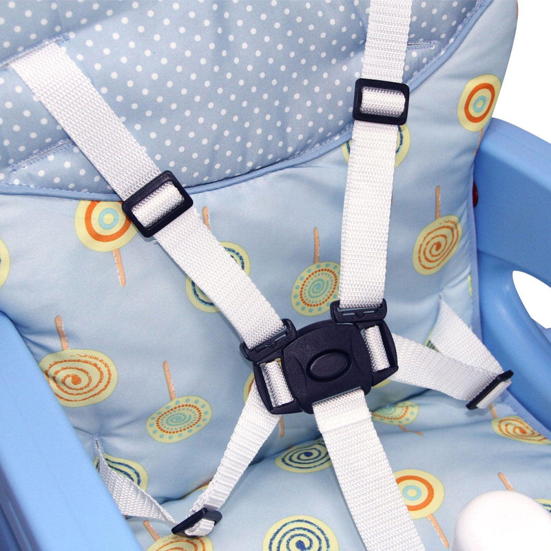 Silla de comer 2 En 1 celeste RS-7021-1, Bebeglo - KIDSCLUB Tienda ONLINE