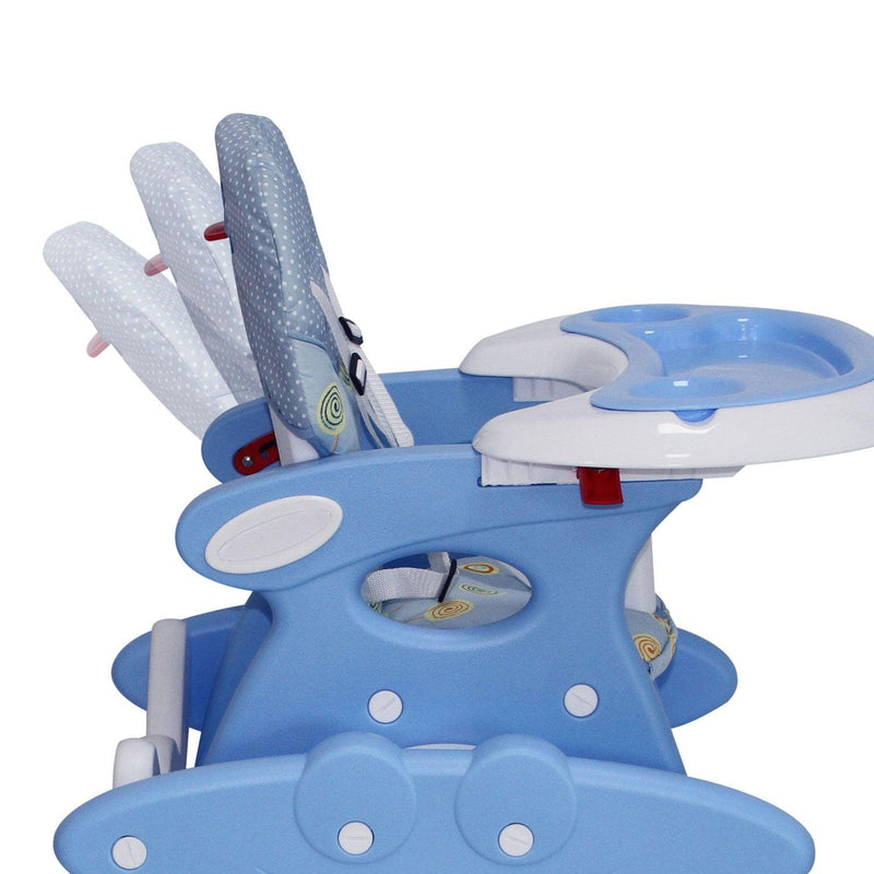 Silla de comer 2 En 1 celeste RS-7021-1, Bebeglo - KIDSCLUB Tienda ONLINE