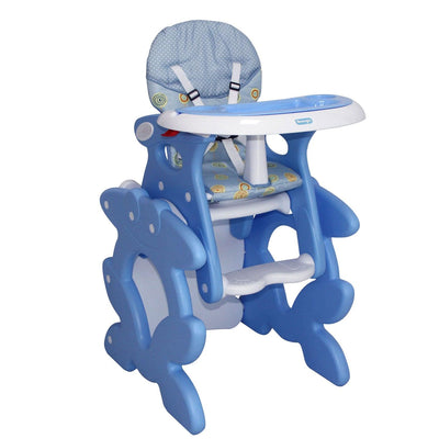 Silla de comer 2 En 1 celeste RS-7021-1, Bebeglo - KIDSCLUB Tienda ONLINE