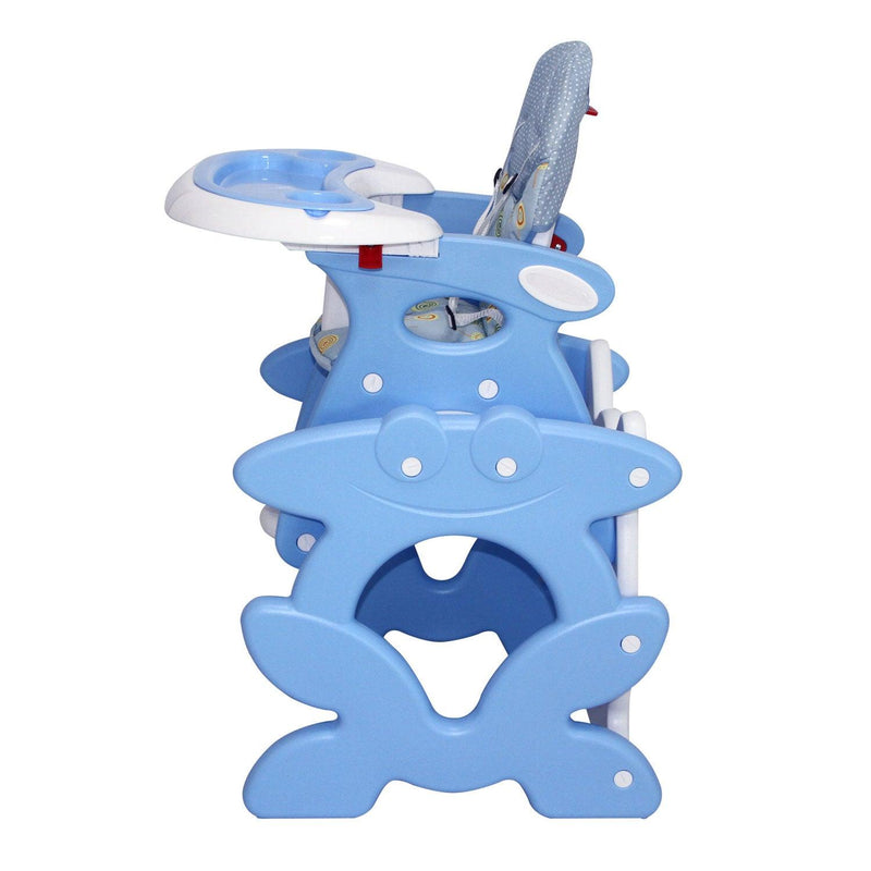 Silla de comer 2 En 1 celeste RS-7021-1, Bebeglo - KIDSCLUB Tienda ONLINE