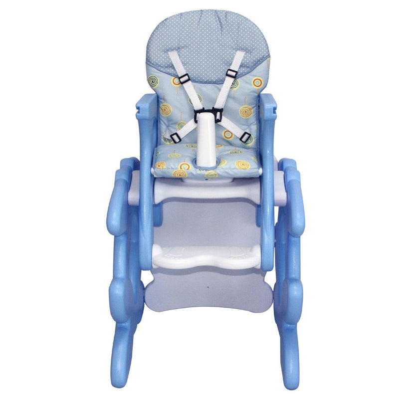 Silla de comer 2 En 1 celeste RS-7021-1, Bebeglo - KIDSCLUB Tienda ONLINE