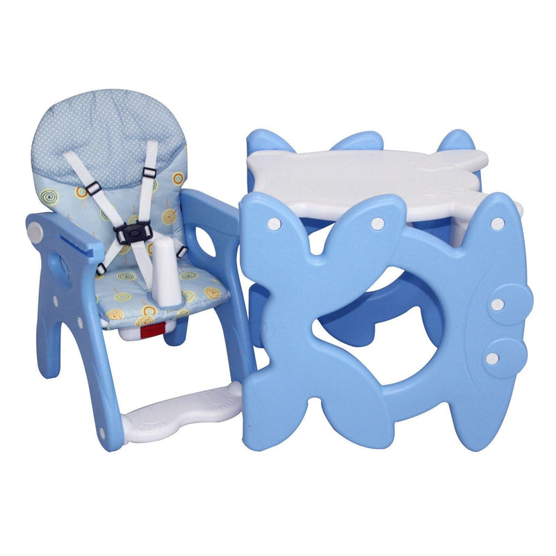 Silla de comer 2 En 1 celeste RS-7021-1, Bebeglo - KIDSCLUB Tienda ONLINE