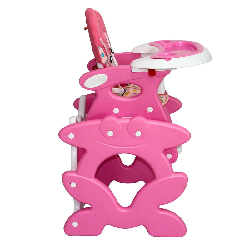 Silla de comer 2 En 1 rosado RS-7021-2, Bebeglo - KIDSCLUB Tienda ONLINE