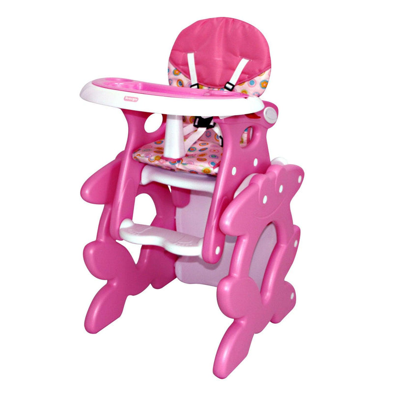 Silla de comer 2 En 1 rosado RS-7021-2, Bebeglo - KIDSCLUB Tienda ONLINE