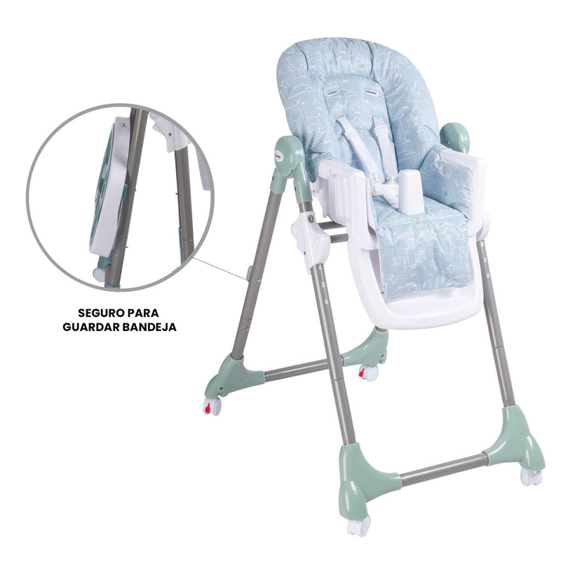 Silla de Comer Multiposiciones Snack SX Verde, Bebesit - KIDSCLUB Tienda ONLINE