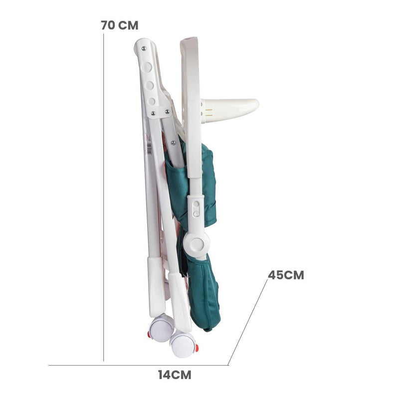 Silla de Comer Plegable Golite Verde, Bebesit - KIDSCLUB Tienda ONLINE