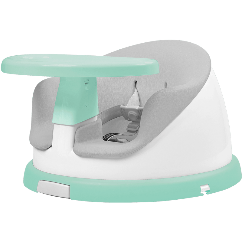 silla de comer portátil & giratoria i-twist turquesa, Infanti - KIDSCLUB Tienda ONLINE