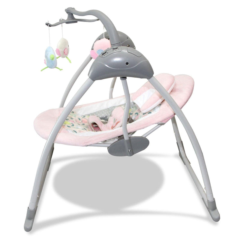 Silla mecedora electrónica con móvil pink, Bebeglo - KIDSCLUB Tienda ONLINE