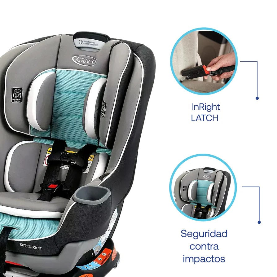 Silla de Auto Convertible Extend2Fit Spire, Graco