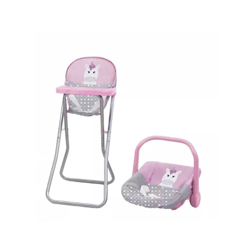 Juguete Muñeca Coche travel con cuna rosado, Bebesit