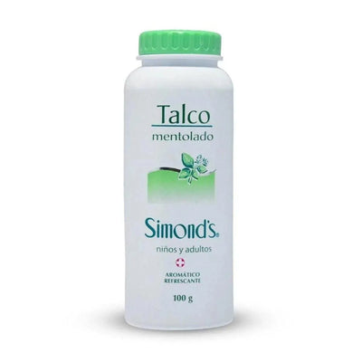 Talco mentolado Simonds niños y adultos 100 g - KIDSCLUB Tienda ONLINE