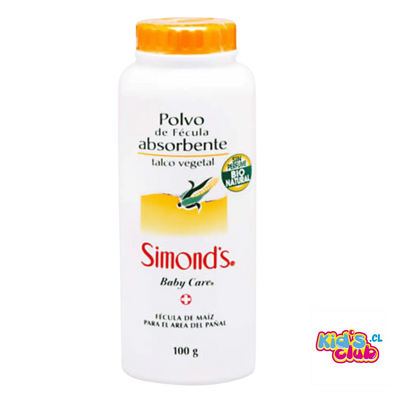 PACK SIMONDS 120 TOALLAS HUMEDAS SIMOND GLOSS + POLVO FECULA SIMONDS 100 GR - KIDSCLUB Tienda ONLINE