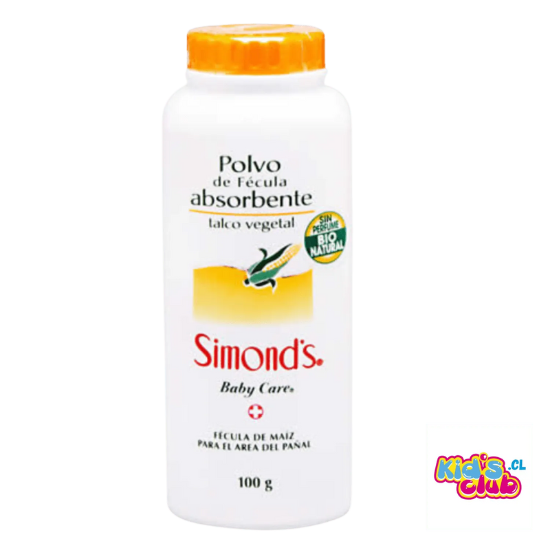 PACK SIMONDS 120 TOALLAS HUMEDAS SIMOND GLOSS + POLVO FECULA SIMONDS 100 GR - KIDSCLUB Tienda ONLINE