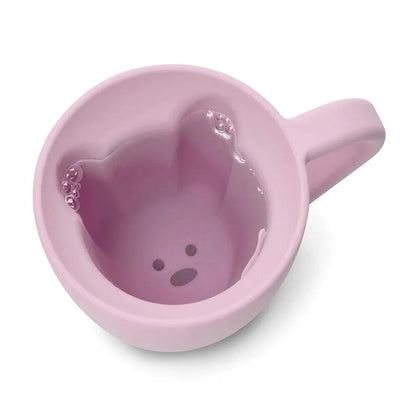 Taza Oso Silicona Rosado, Melli - KIDSCLUB Tienda ONLINE