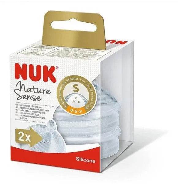 Tetinas Silicona Nature Pack 2 Uds. Nuk. Flujo S,M,L - Kidsclub