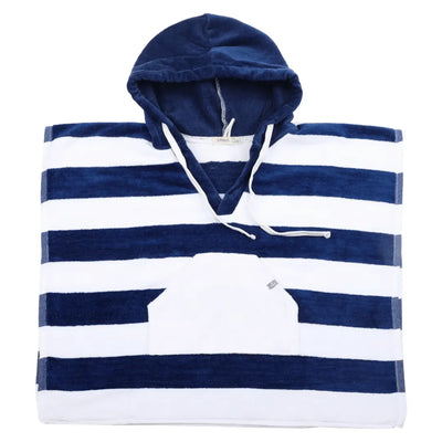 Toalla de Baño Con Capucha Rayas Azul, Infanti - KIDSCLUB Tienda ONLINE