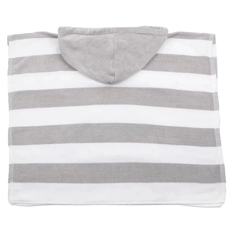 Toalla de Baño Con Capucha Rayas Gris, Infanti - KIDSCLUB Tienda ONLINE