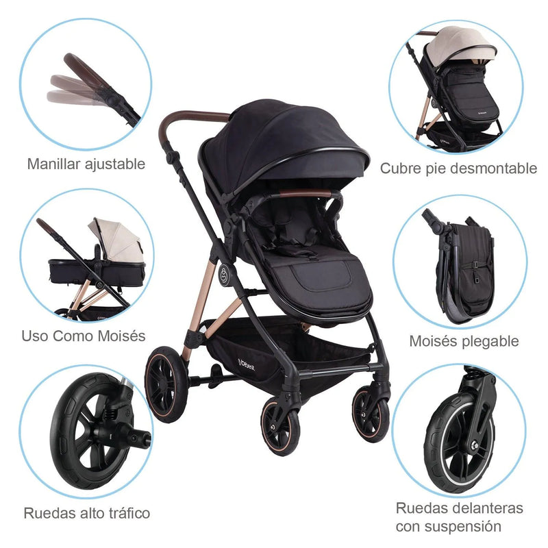 Travel System Neo Negro - KIDSCLUB Tienda ONLINE