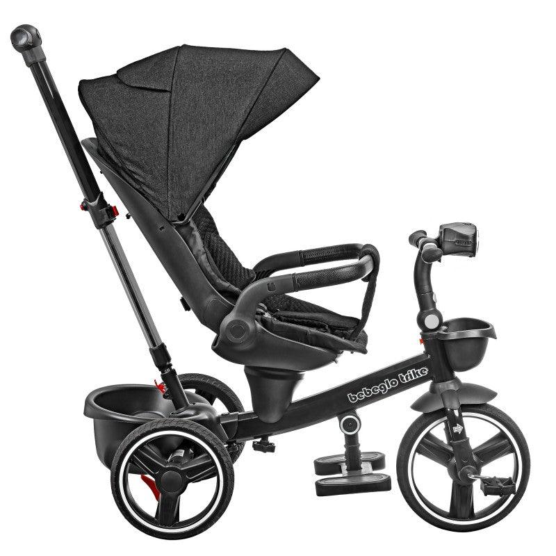 Triciclo 2 en 1 RS-4110-3 Negro, Bebeglo - KIDSCLUB Tienda ONLINE