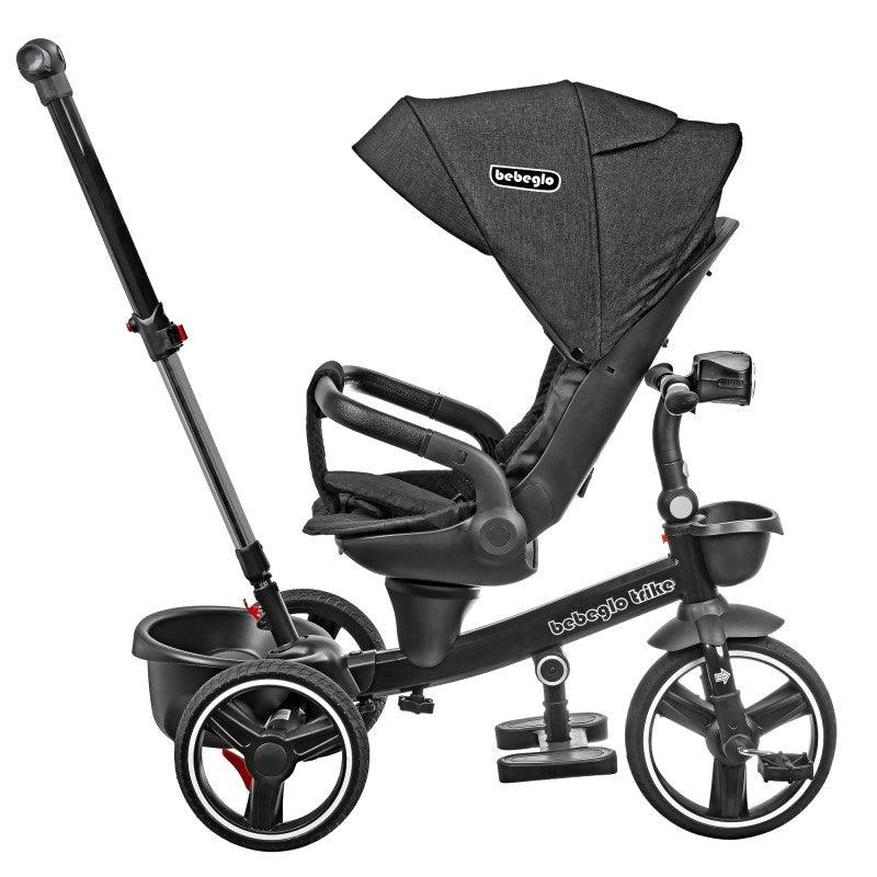 Triciclo 2 en 1 RS-4110-3 Negro, Bebeglo - KIDSCLUB Tienda ONLINE