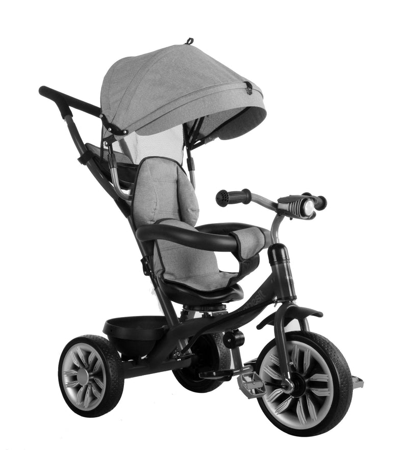 Triciclo 360° Gris, Bebesit - KIDSCLUB Tienda ONLINE