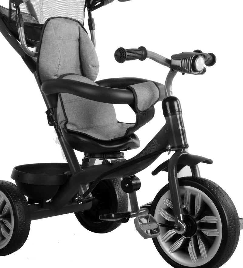 Triciclo 360° Gris, Bebesit - KIDSCLUB Tienda ONLINE