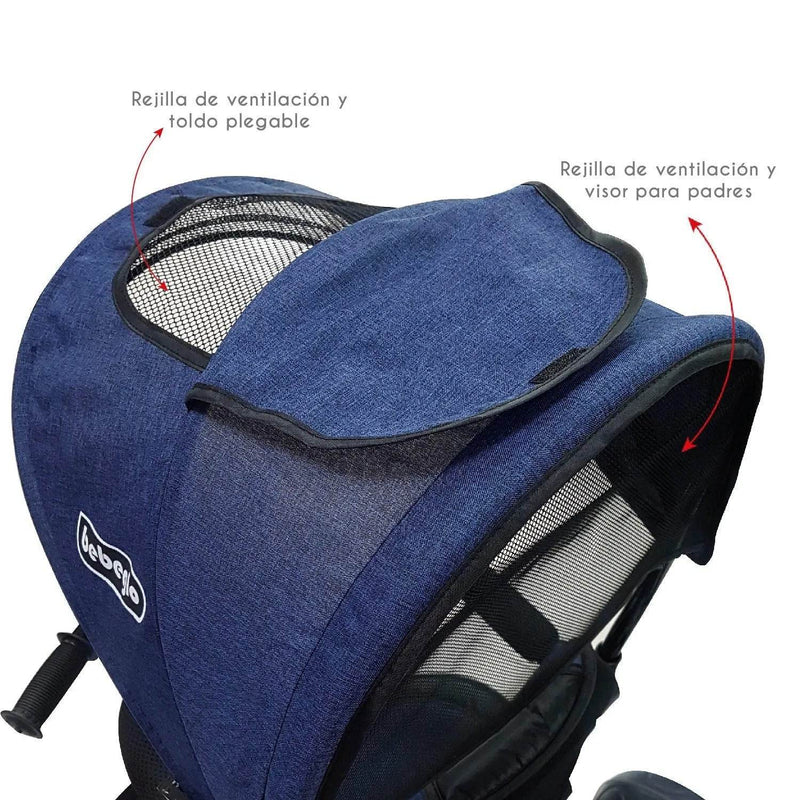 Triciclo Bluetooth RS-4080-1 Azul, Bebeglo - KIDSCLUB Tienda ONLINE