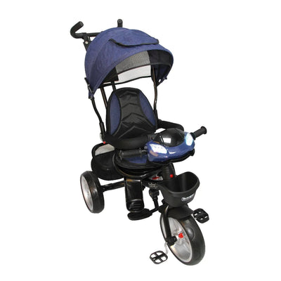Triciclo Bluetooth RS-4080-1 Azul, Bebeglo - KIDSCLUB Tienda ONLINE