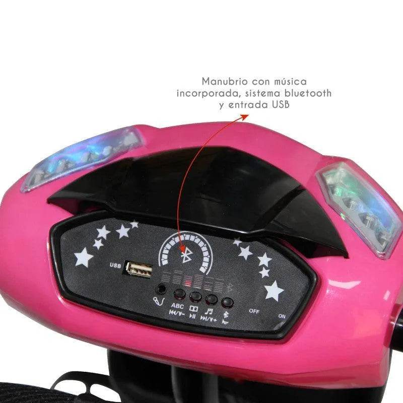 Triciclo Bluetooth RS-4080-2 Fucsia, Bebeglo - KIDSCLUB Tienda ONLINE