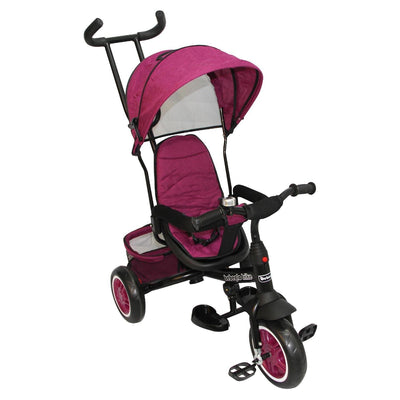 Triciclo One Click Fucsia Rs-4045q, Bebeglo - KIDSCLUB Tienda ONLINE