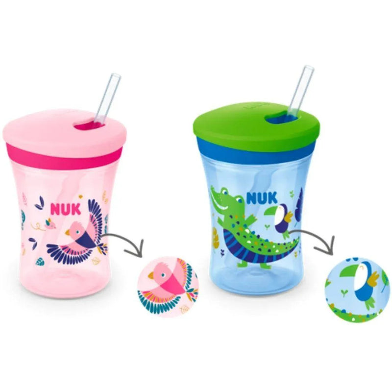 Vaso aprendizaje NUK CAMBIO DE COLOR por temperatura, 230 (12m+) - KIDSCLUB Tienda ONLINE