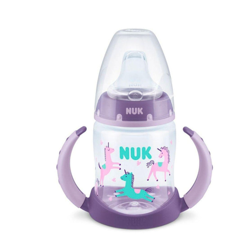 Vaso Aprendizaje NUK SENSOR TEMPERATURA, First Choice boquilla suave de silicona., (150 ml. 6m+) - KIDSCLUB Tienda ONLINE