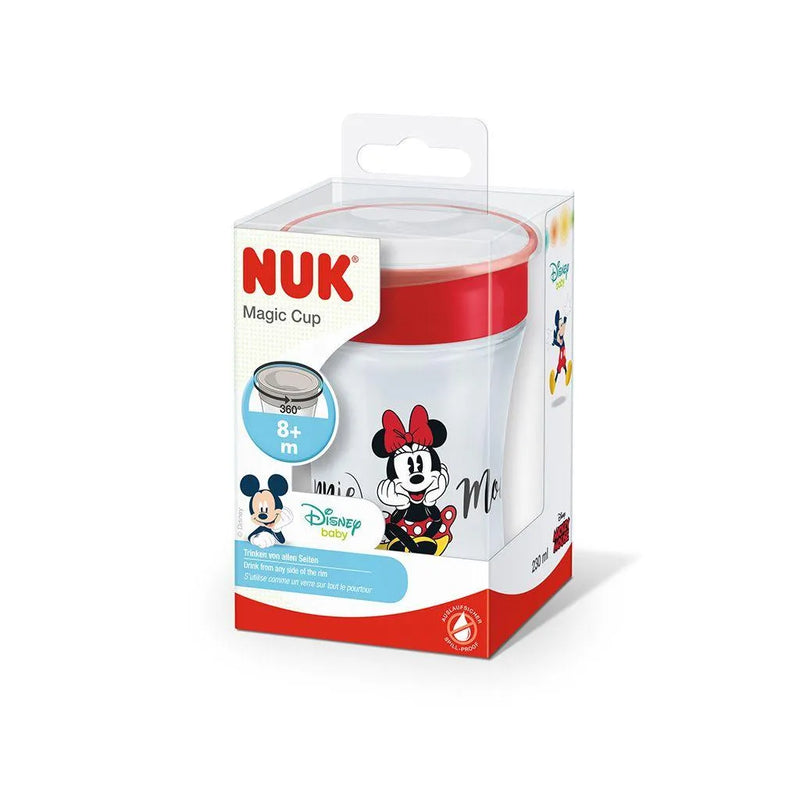 VASO Magic Cup NUK Disney 230 ML 8 m + (Minnie / Mickey) - KIDSCLUB Tienda ONLINE