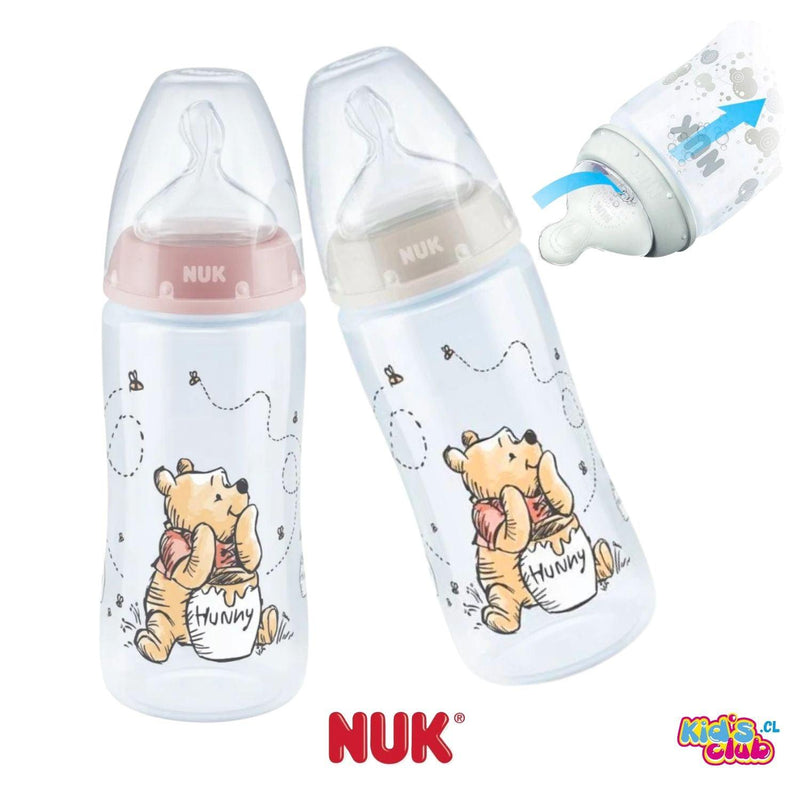 Mamadera Nuk F.Choice Winnie The Pooh 300 Ml (0-6 Meses)