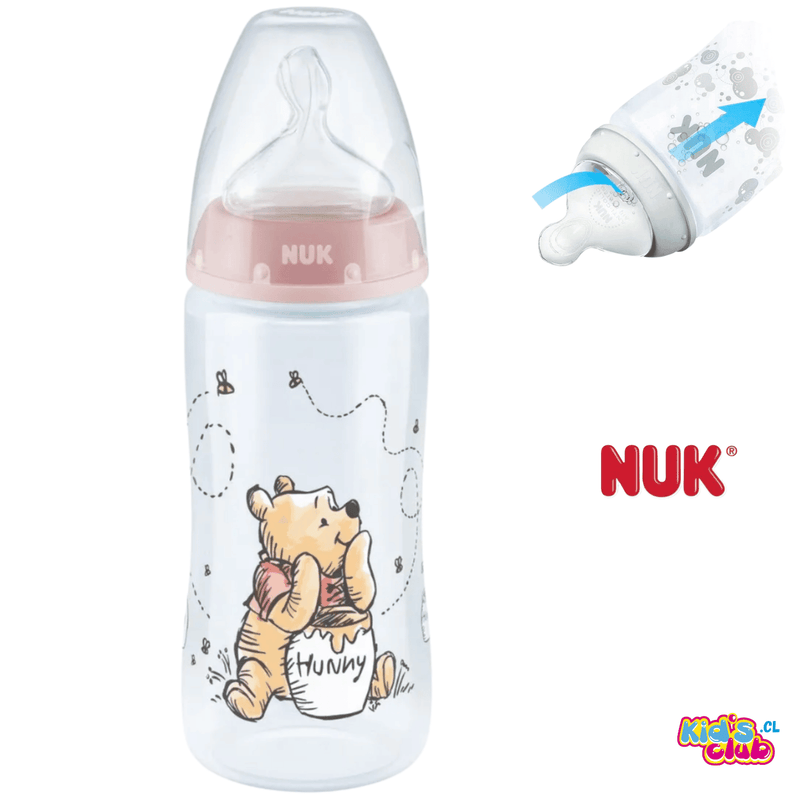 Mamadera Nuk F.Choice Winnie The Pooh 300 Ml (0-6 Meses)
